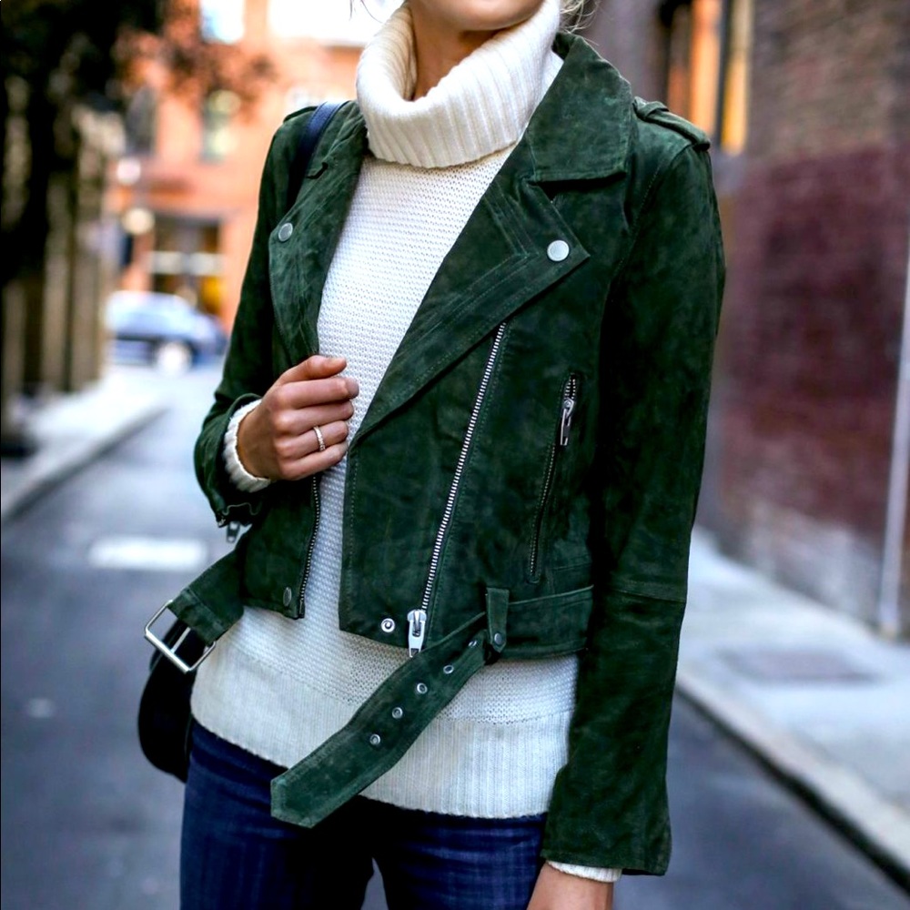 Suede Moto Jacket